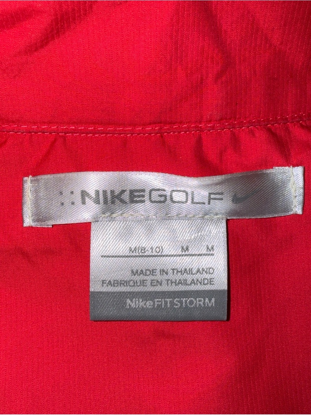 Nike Golf Womens Sz M 8-10 Coral /White Windbreaker *See Pictures* - Picture 3 of 9